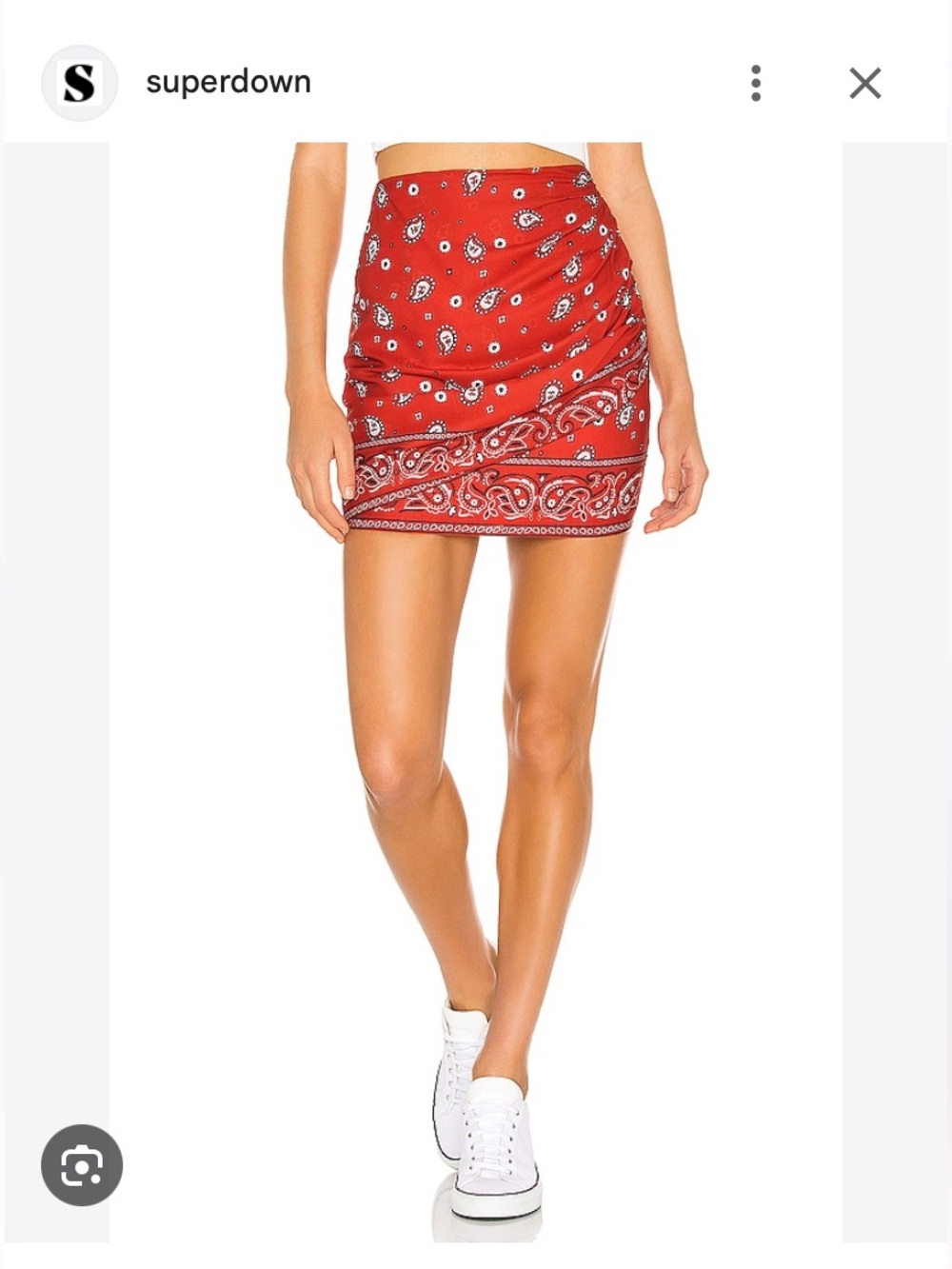 Superdown Darby Bandana Print Skirt size Medium